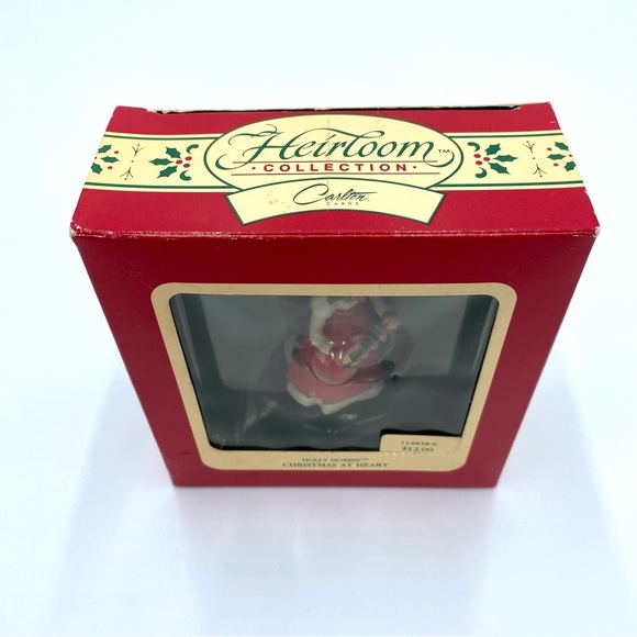 Vintage 1990 Carlton Cards Heirloom Holly Hobbie Christmas At Heart Ornament - Picture 7 of 7